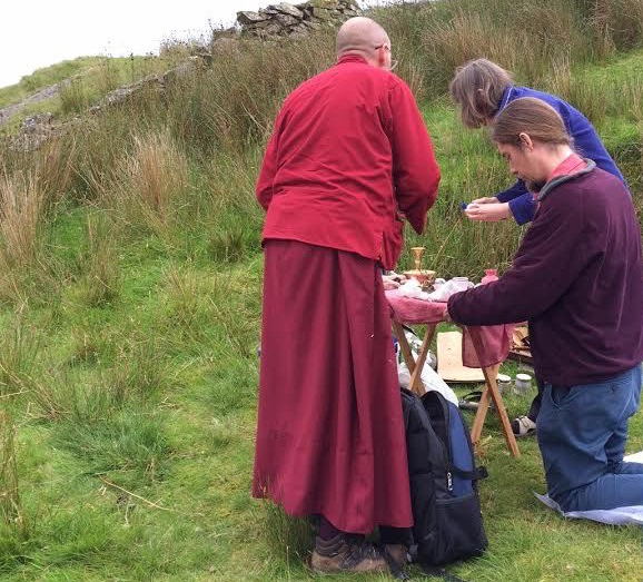 Building a shrine on a sacred site of pilgrimage in North Wales