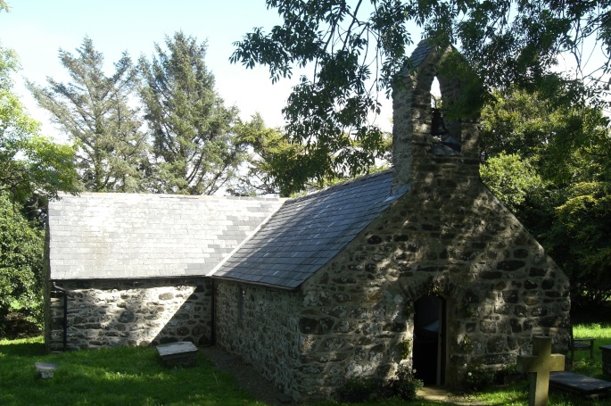 St. Tudwen's church Gwynedd, pilgrimage site with holy well